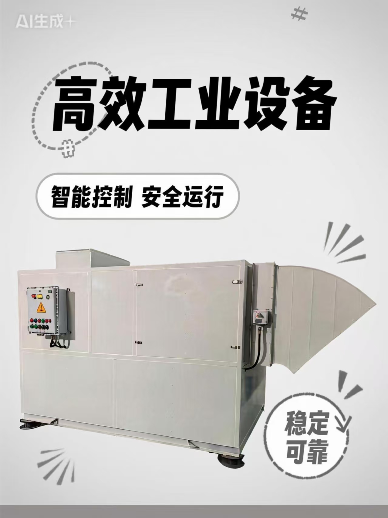 自清潔沙塵過濾機組 凈化率95%大風量 適用石油化工領域多風沙地區