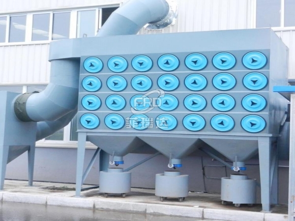 PLC脈沖控制斜裝式濾筒除塵器